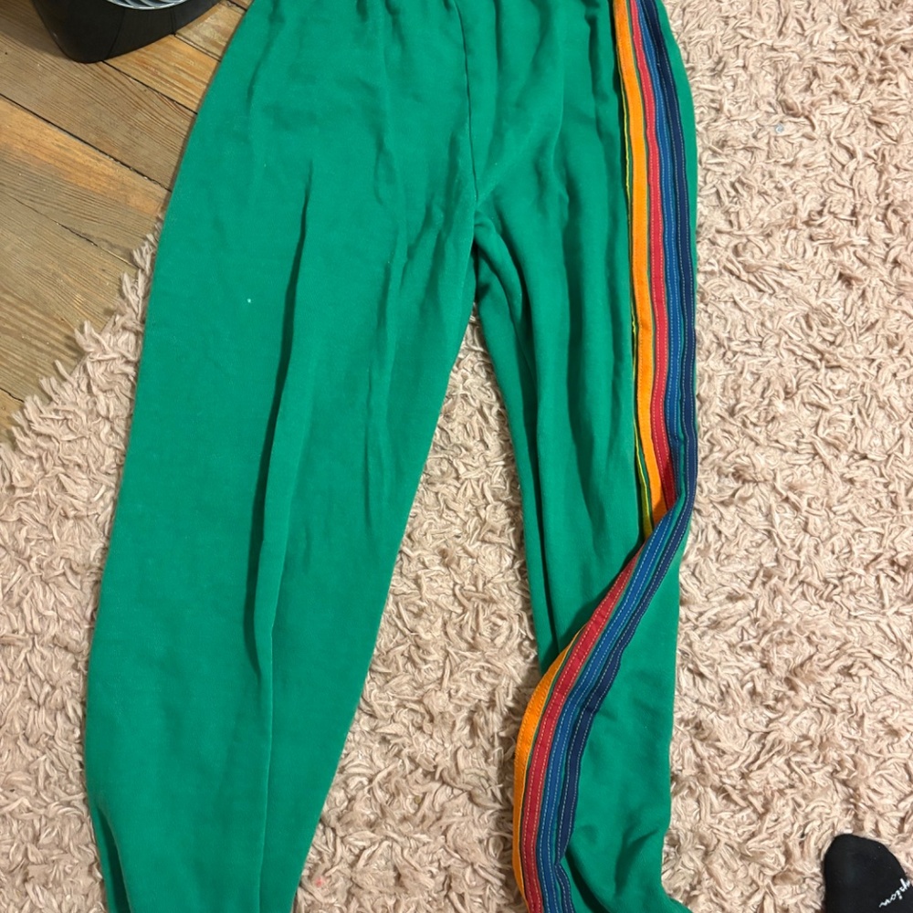 Aviator nation green striped sweatpants - Picture 5 of 5